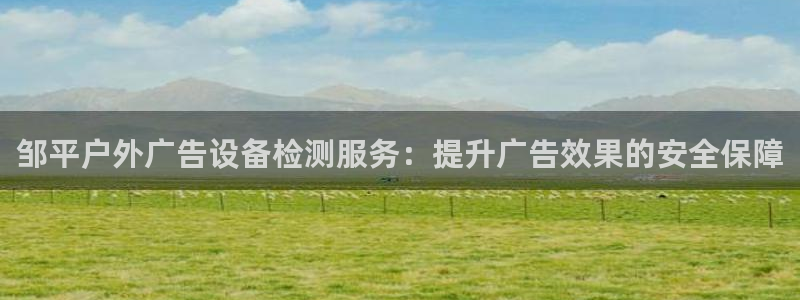 杏宇平台登陆：邹平户外广告设备检测服务：提升广告效果的安全保障