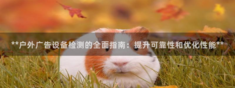 杏宇平台登录步骤是什么：**户外广告设备检测的全面指南：提升可靠性和优化性能**