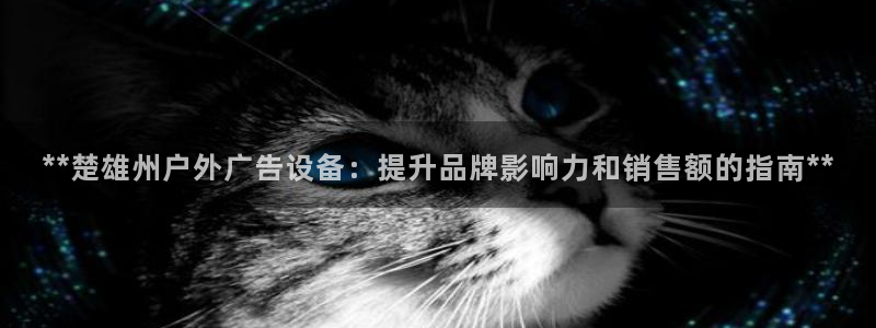 杏宇平台总代理：**楚雄州户外广告设备：提升品牌影响力和销售额的指南**
