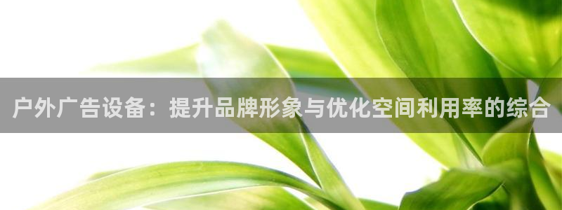 杏宇官方平台官网入口：户外广告设备：提升品牌形象与优化空间利用率的综合