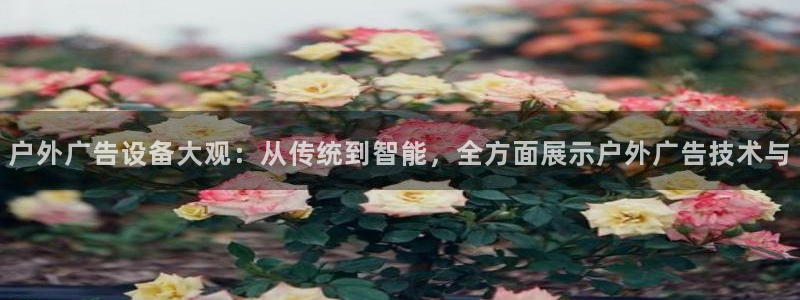 杏宇平台代理怎么样：户外广告设备大观：从传统到智能，全方面展示户外广告技术与