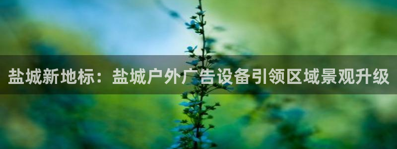 杏宇平台招商电话号码：盐城新地标：盐城户外广告设备引领区域景观升级