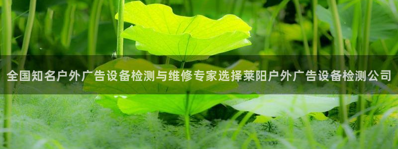 杏宇平台好吗：全国知名户外广告设备检测与维修专家选择莱阳户外广告设备检测公司