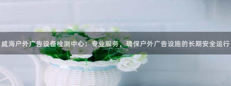 杏宇平台代理怎么样：威海户外广告设备检测中心：专业服务，确保户外广告设施的长期安全运行