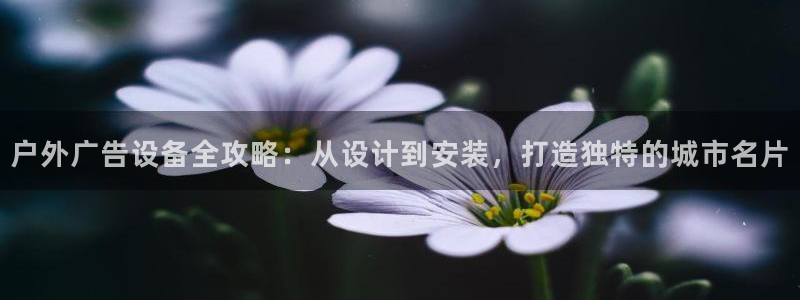 杏宇平台代理怎么赚钱快:户外广告设备全攻 杏宇平台代理怎么赚钱快:户外广告设备全攻