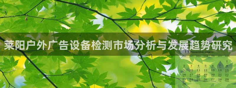 杏宇平台主管：莱阳户外广告设备检测市场分